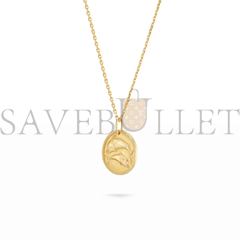 V*N CL*F arpels zodiaque medal piscium (pisces) - yellow gold  vcarp7sy00